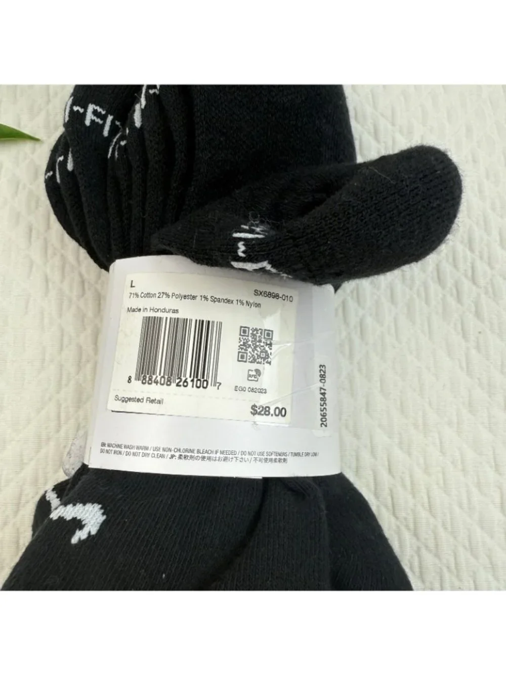 Nike 5 pairs Unisex Dri Fit Everyday Plus Cushioned No Show Socks Mens L 8-12